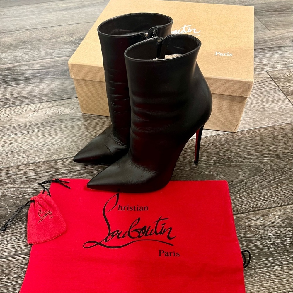 Christian Louboutin So Kate 100 leather ankle boots
